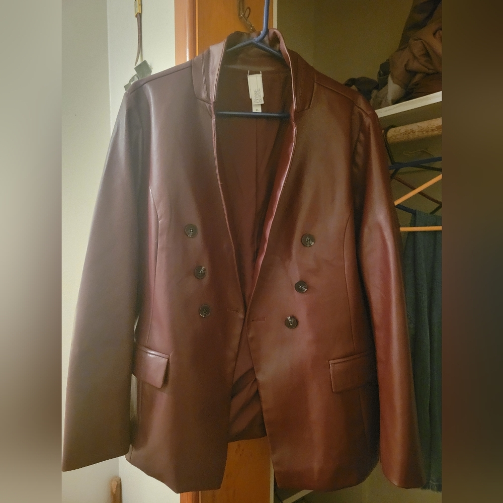 Marla Wynne Collection Burgundy Blazer